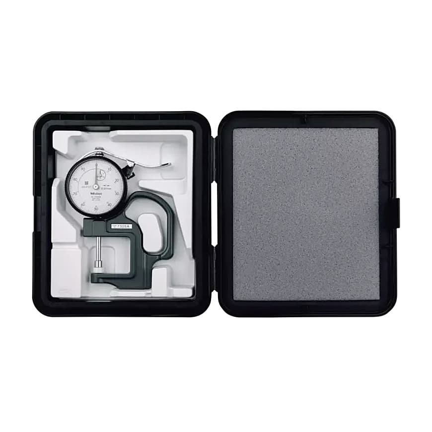 Mitutoyo 0 - 20 mm Standard Dial Indicator Thickness Gauge (Ceramic Contact Elements), 7305A — view 2