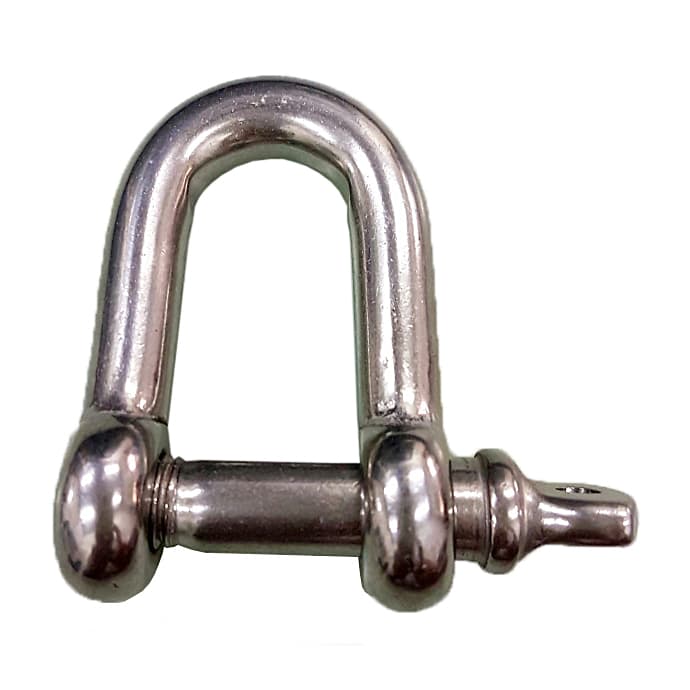 TB Basics 10 mm Stainless Steel D-Shackle