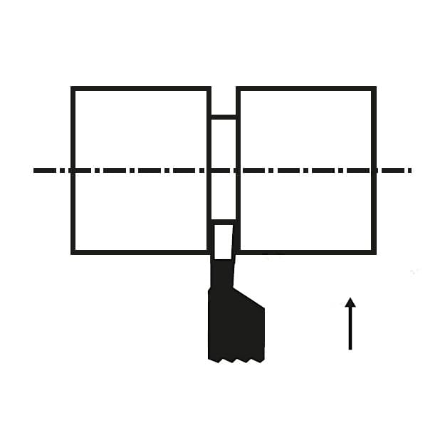 Zenstar 125 mm Length / ISO 7 (150) Parting Off Tool (Left Hand), 150-2012