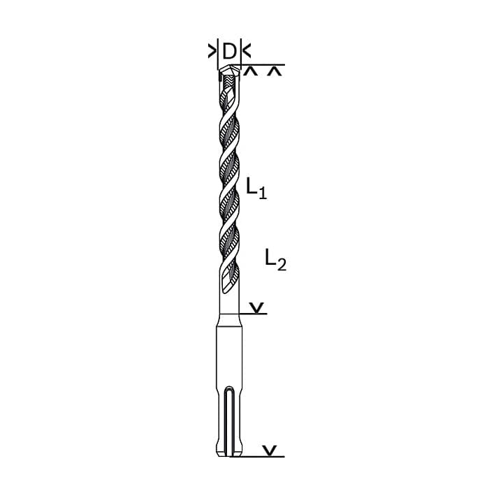 Bosch 10 x 160 mm SDS Plus-1 Hammer Drill Bits (Pack of 30 Pcs), 2 608 707 306 — view 2