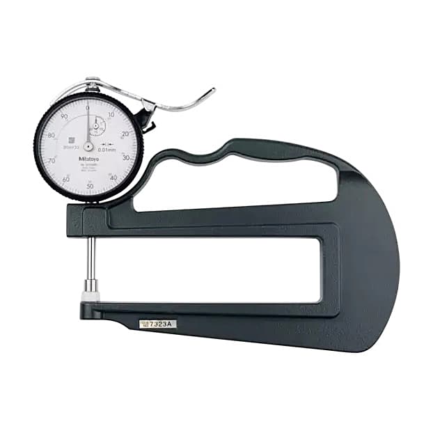 Mitutoyo 0 - 20 mm Dial Indicator Deep Throat Type Thickness Gauge (Ceramic Contact Elements), 7323A — view 1