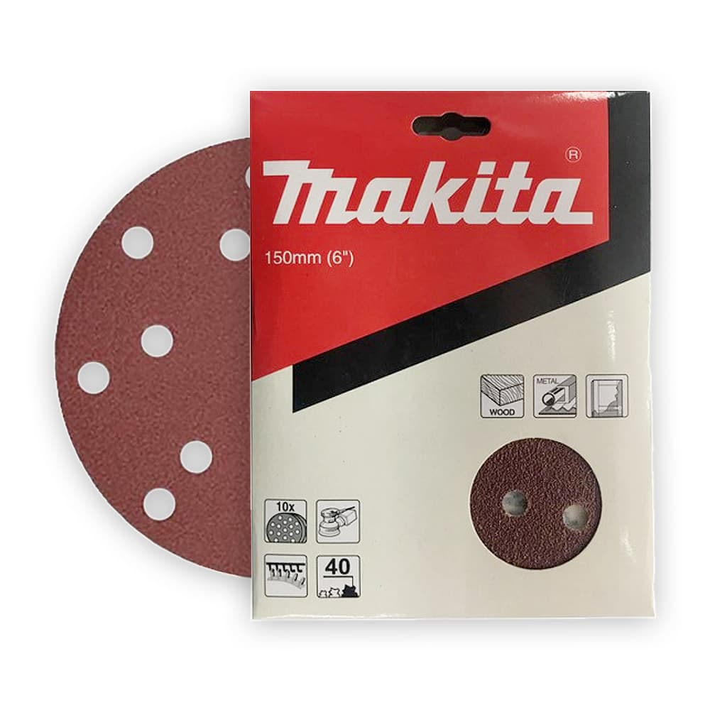 Makita 150 mm / 120 Grit Abrasive Sanding Disc (15 Holes), D-54623