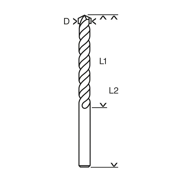 Bosch 8.00 x 120 mm CYL - 1 Masonry Drill Bit (Pack of 5 Pcs), 2 608 590 212