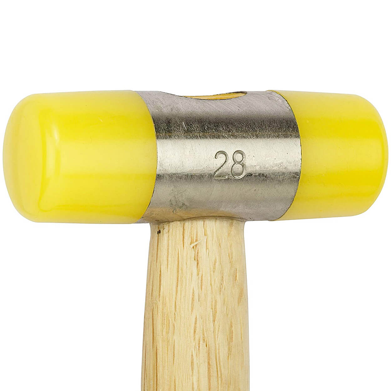 Stanley 28 mm Mallet Size, Soft Faced Hammers With Wood Handle, 57-055