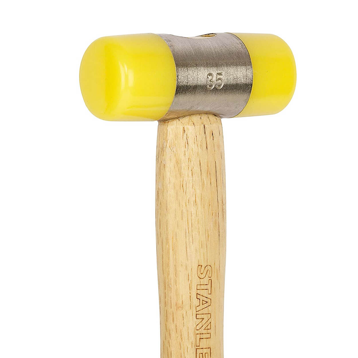 Stanley 35 mm Mallet Size, Soft Faced Hammers With Wood Handle, 57-056-23