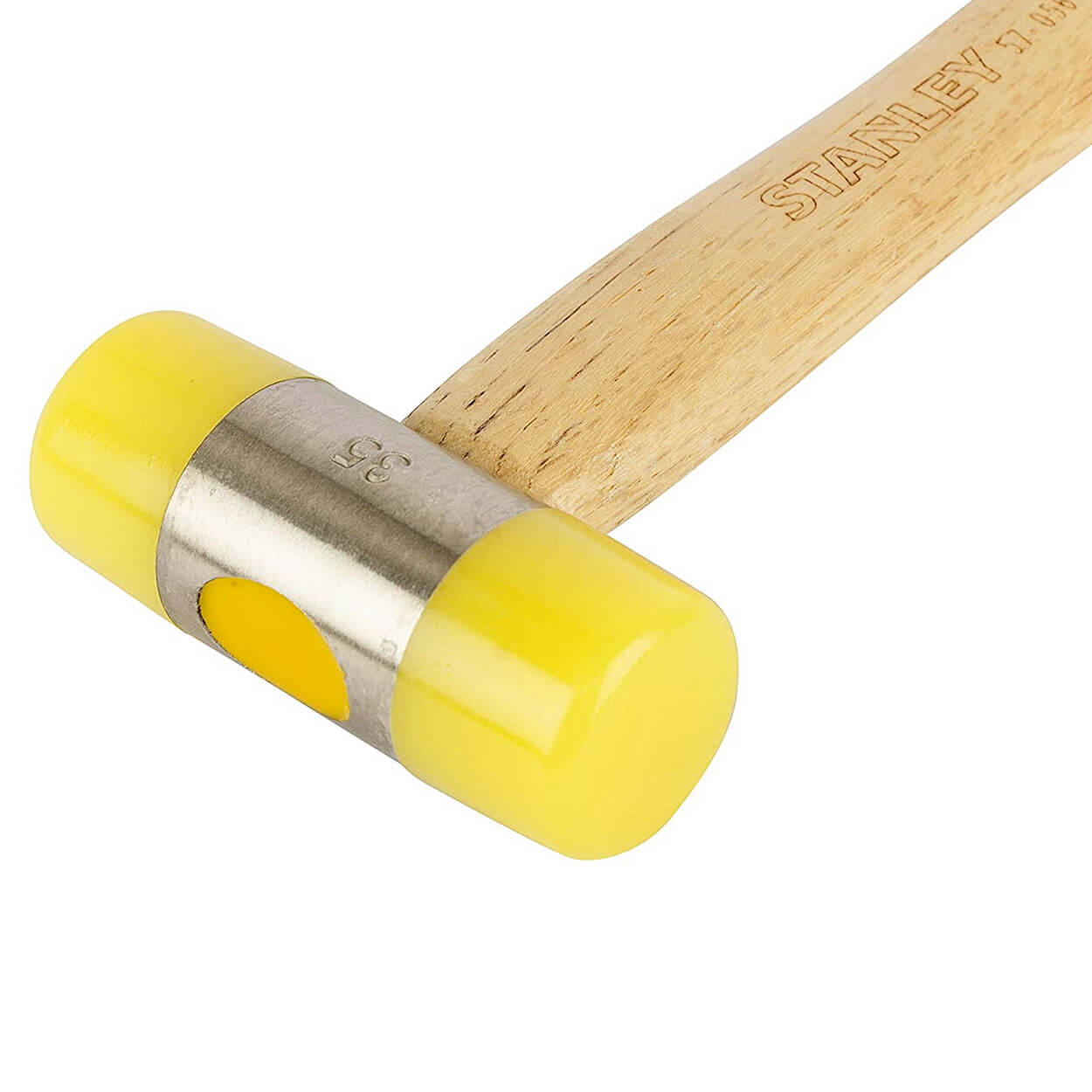Stanley 35 mm Mallet Size, Soft Faced Hammers With Wood Handle, 57-056-23