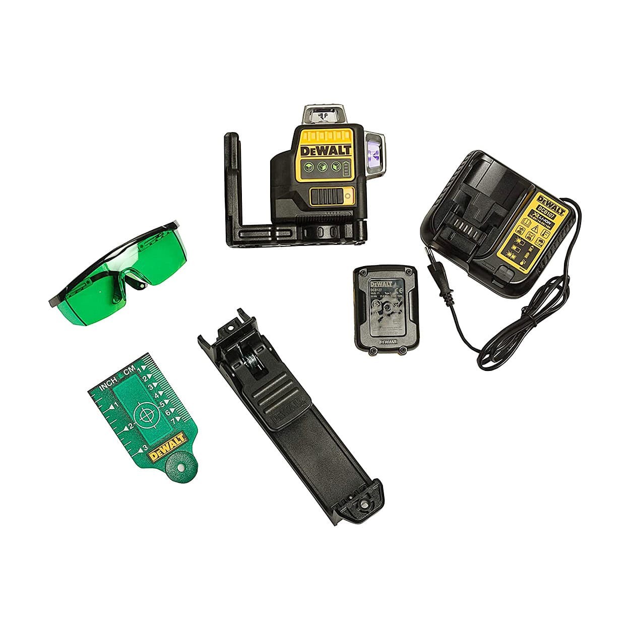 Dewalt Self Levelling x3 360° 1080° Cross Line Laser 12V (Green), DCLE34031D1-QW — view 4