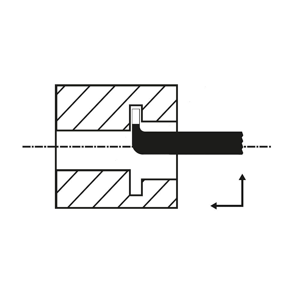 Zenstar 250 mm Length / 156 Cranked Internal Recessing Tool (Left Hand), 156-3232 — view 3