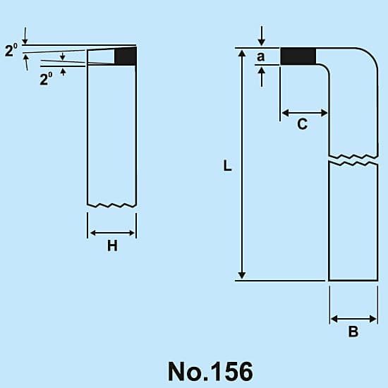 Zenstar 250 mm Length / 156 Cranked Internal Recessing Tool (Left Hand), 156-3232 — view 4