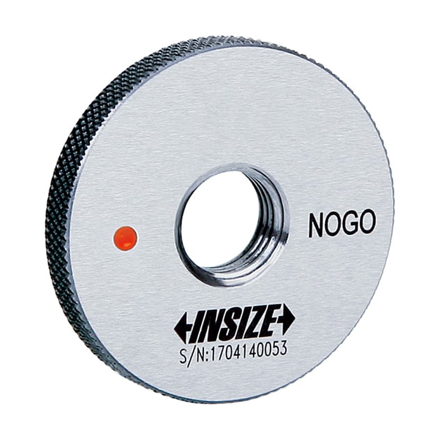 Insize 3.5 mm (Dia.) x 0.5 (Pitch) Metric Fine Thread Ring Gauge (NoGo Series), 4129-3D5GN