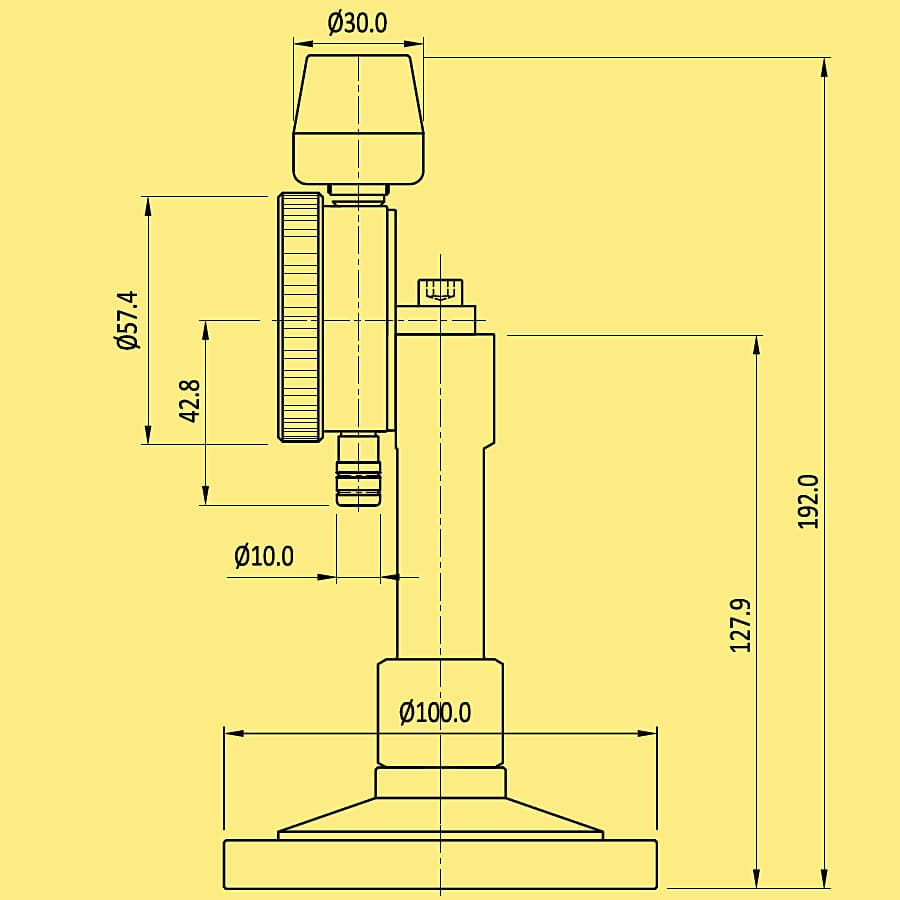 Baker 10 - 12 mm Ball Diameter Checking Gauge, BD02 — view 2