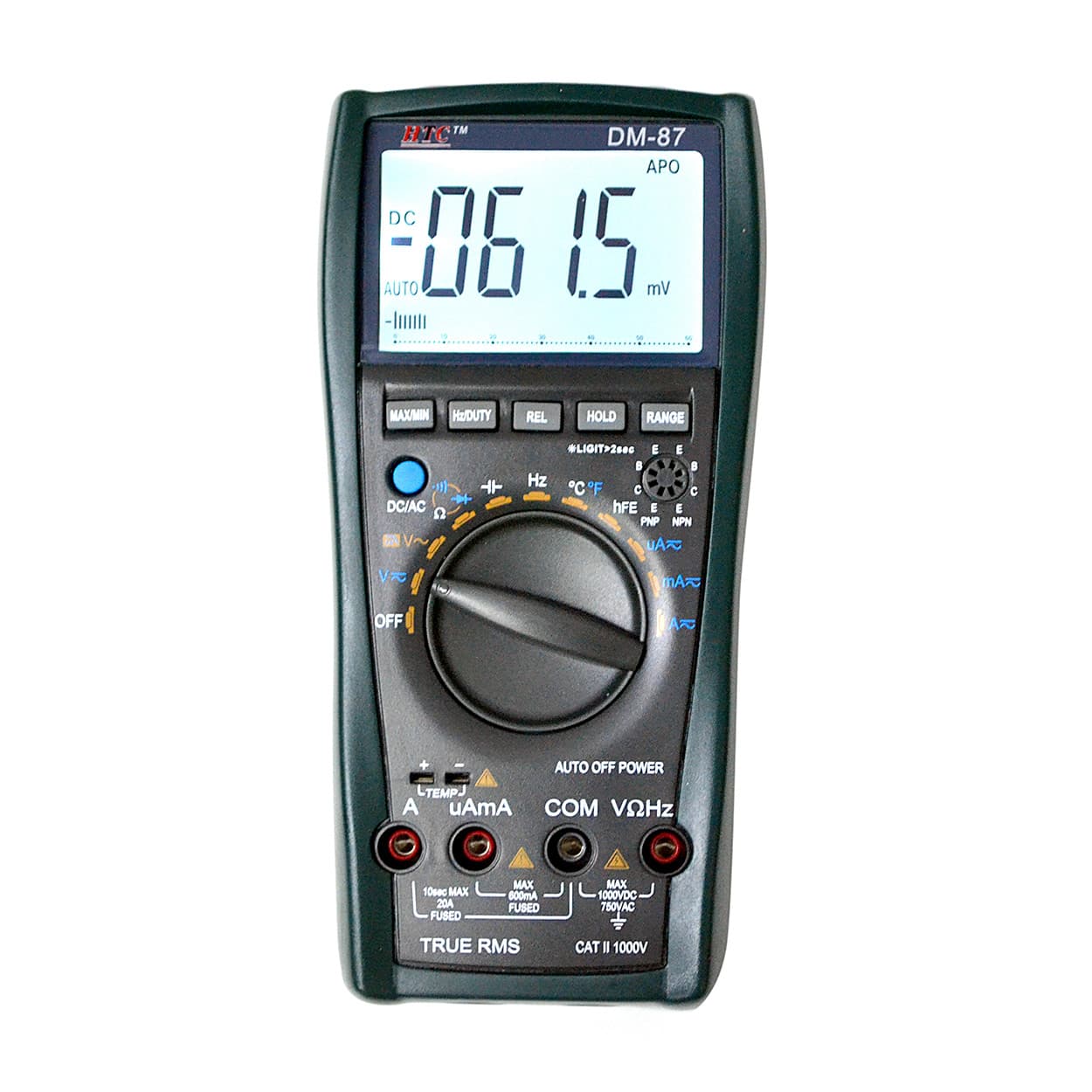 HTC 3-6/7 Digit / 5999 Count True RMS Digital Multimeter With Backlight & VSD, DM-87 — view 1