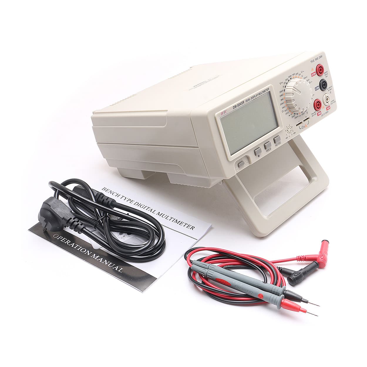 HTC 4-1/2 Digit / 19999 Count True RMS Bench Type Digital Multimeter With Backlight, DM-8045R — view 2