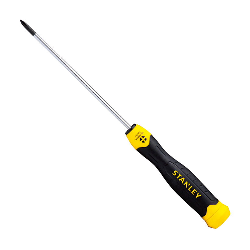 Stanley PH0 x 100 mm Blade Length Cushion Grip Phillip Screw Driver, STMT60801-8