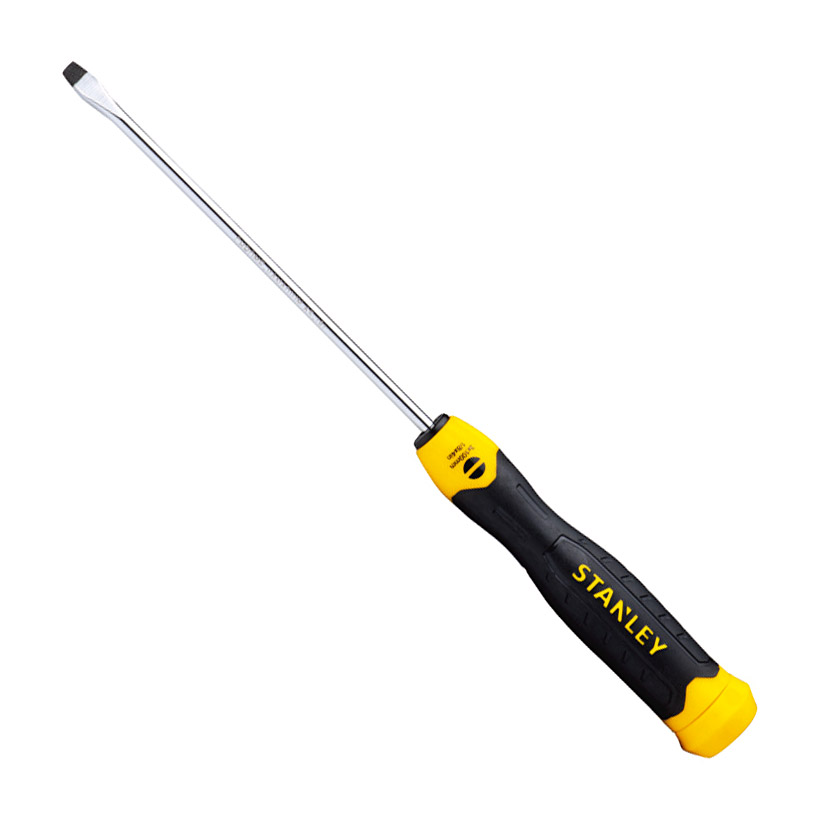 Stanley 150 mm (Blade Length) x 6.5 mm (Blade Dia) Cushion Grip Slotted Screwdriver, STMT60828-8