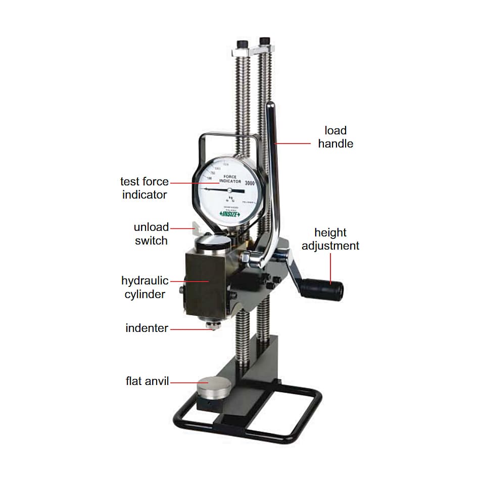 Insize 16 - 650 HBW Hydraulic Brinell Hardness Tester, ISHB-H131 — view 2