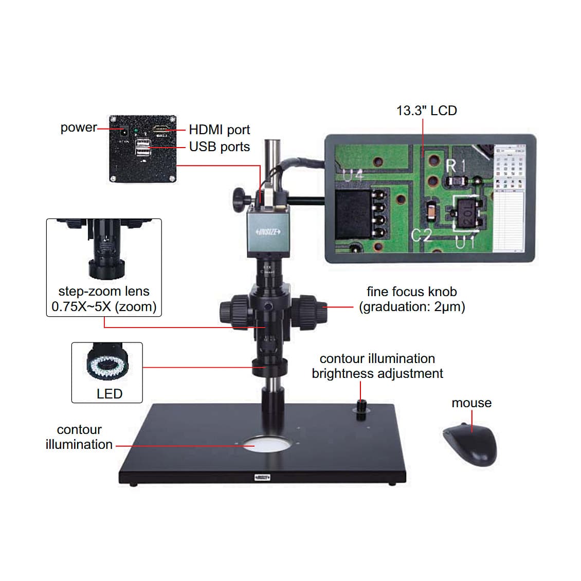 Insize Digital Measuring Microscope (With Display), ISM DL301 — view 1