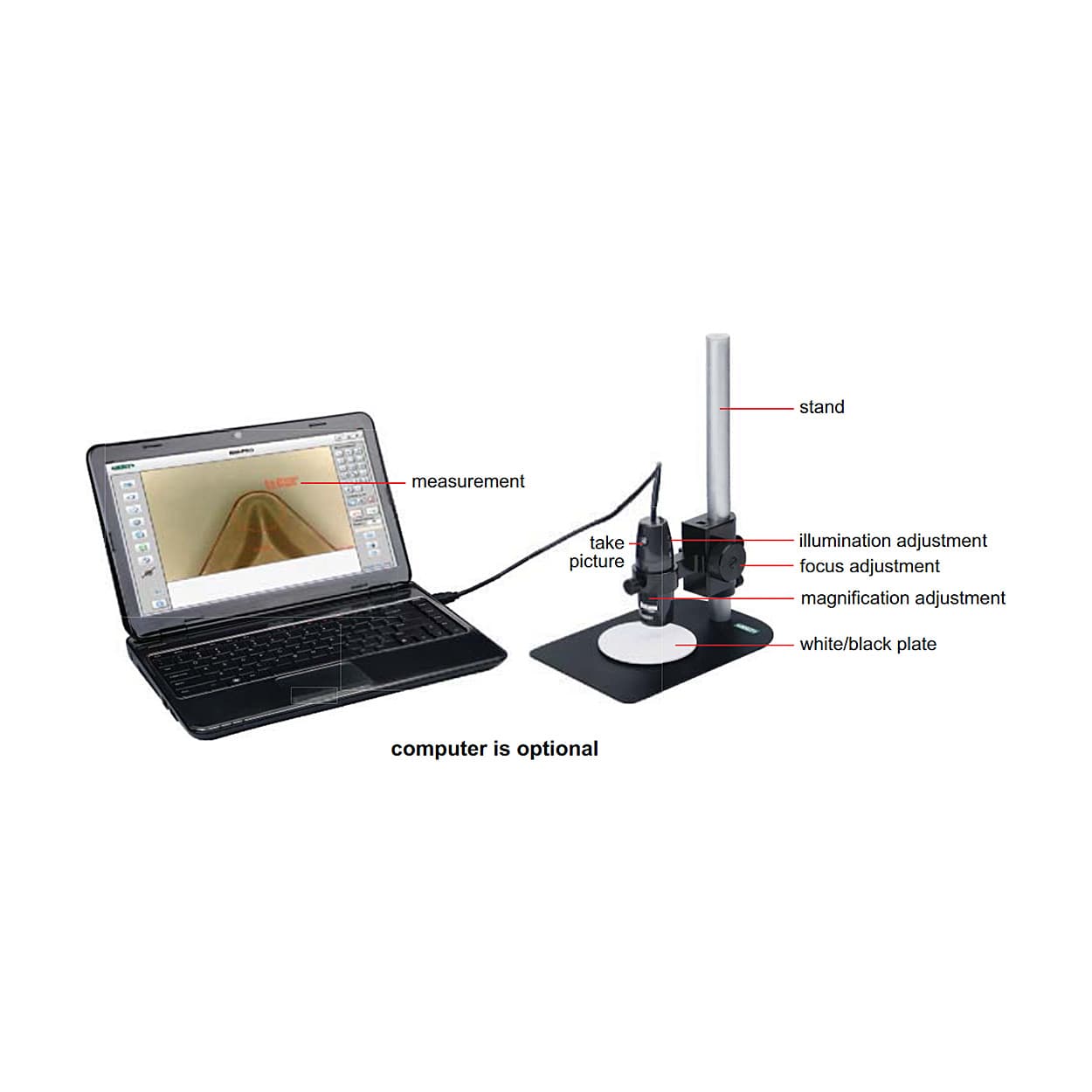Insize Digital Measuring Microscope, ISM-PM200SA — view 1