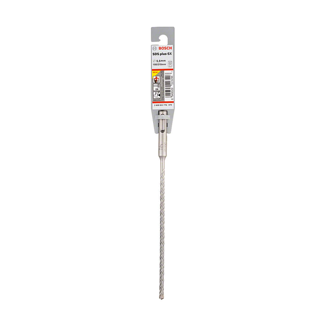 Bosch 5.50 x 150 x 210 mm SDS Plus-5X Hammer Drill Bits, 2 608 833 776 — view 2