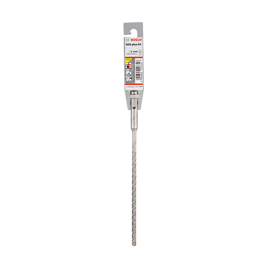 Bosch 6.00 x 150 x 210 mm SDS Plus-5X Hammer Drill Bits, 2 608 833 779 — view 2