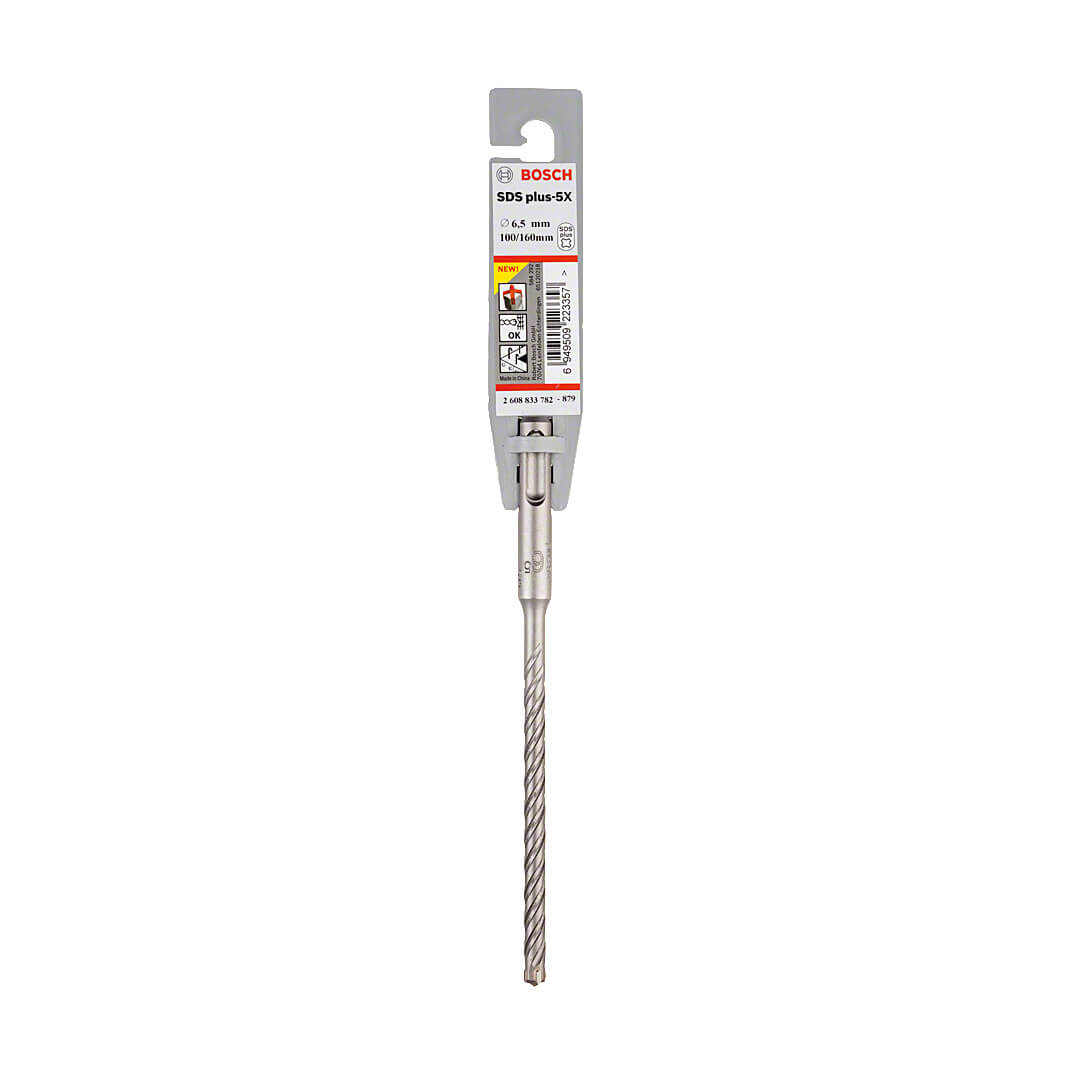 Bosch 6.50 x 100 x 160 mm SDS Plus-5X Hammer Drill Bits, 2 608 833 782 — view 2