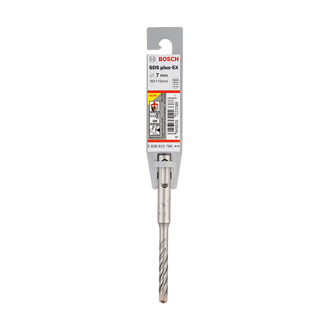 Bosch 7.00 x 50 x 110 mm SDS Plus-5X Hammer Drill Bits, 2 608 833 785 — view 2