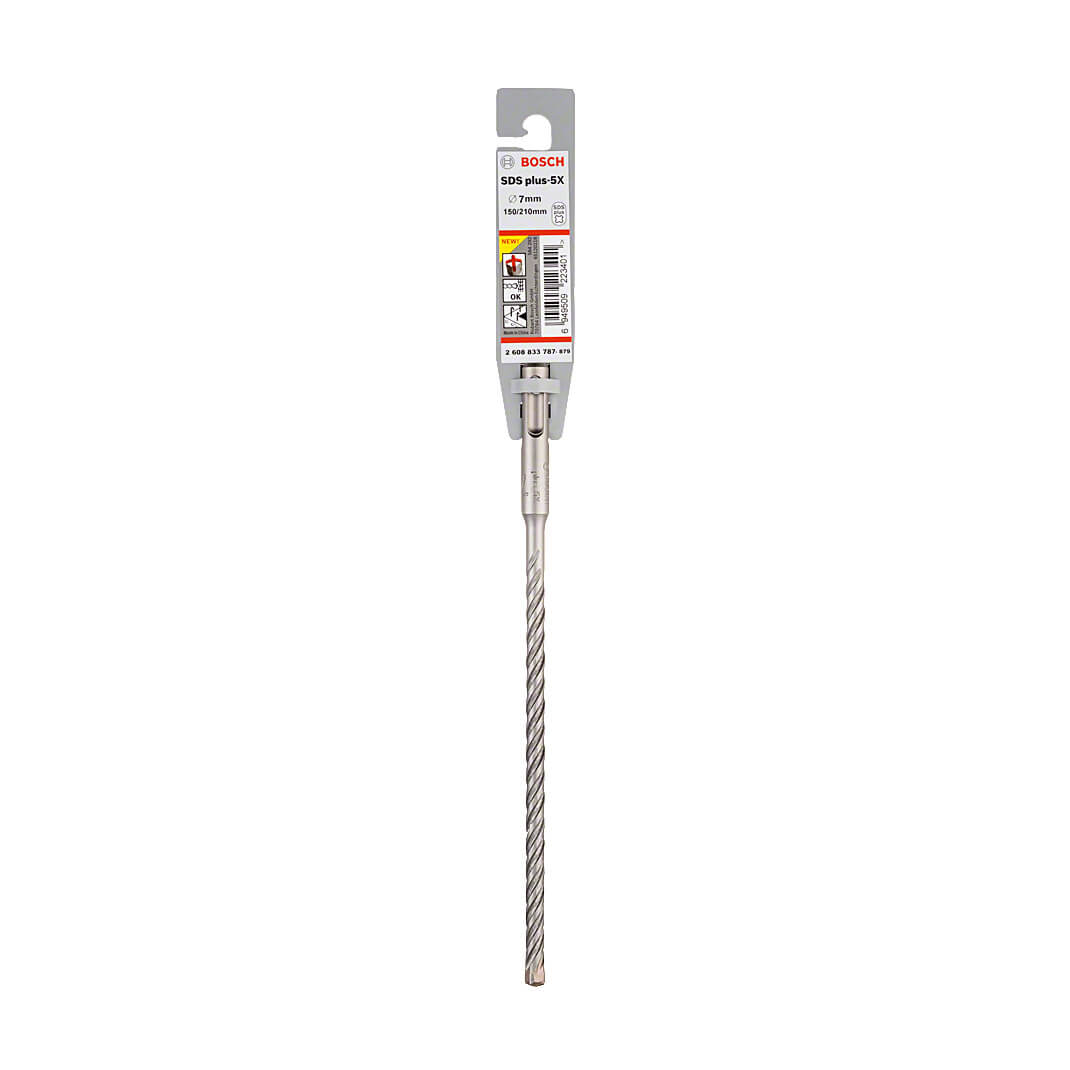 Bosch 7.00 x 150 x 210 mm SDS Plus-5X Hammer Drill Bits, 2 608 833 787 — view 2