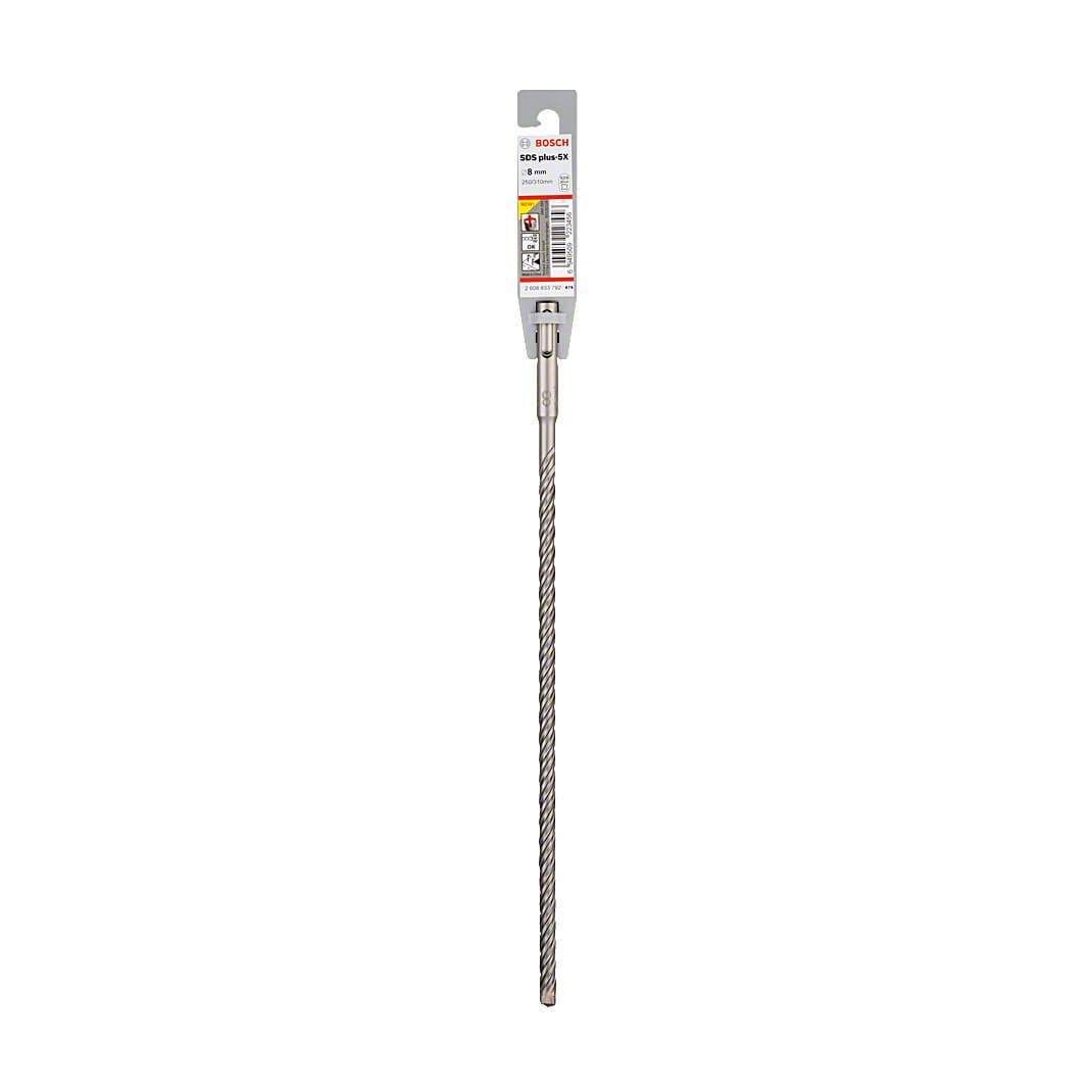 Bosch 8.00 x 250 x 310 mm SDS Plus-5X Hammer Drill Bits, 2 608 833 792