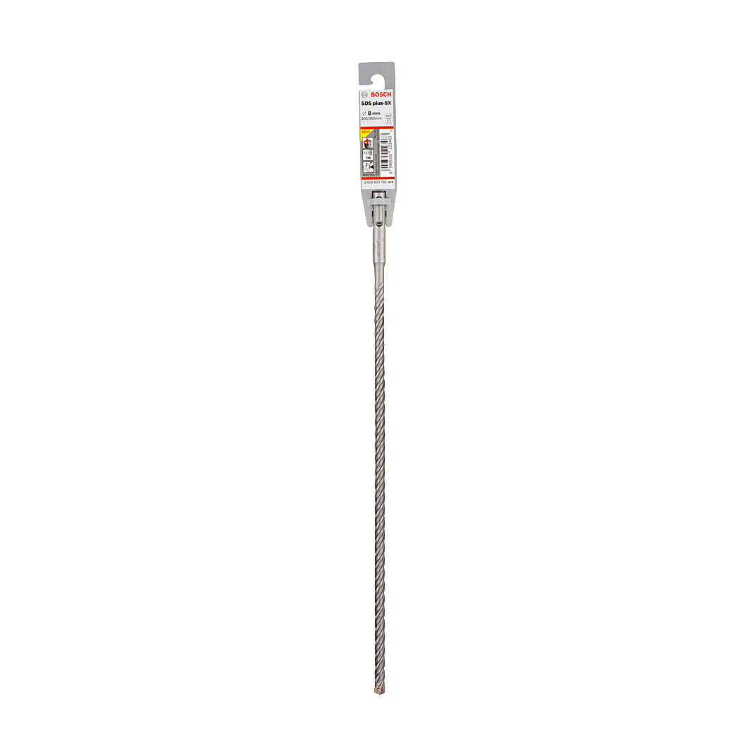 Bosch 8.00 x 300 x 360 mm SDS Plus-5X Hammer Drill Bits, 2 608 833 793