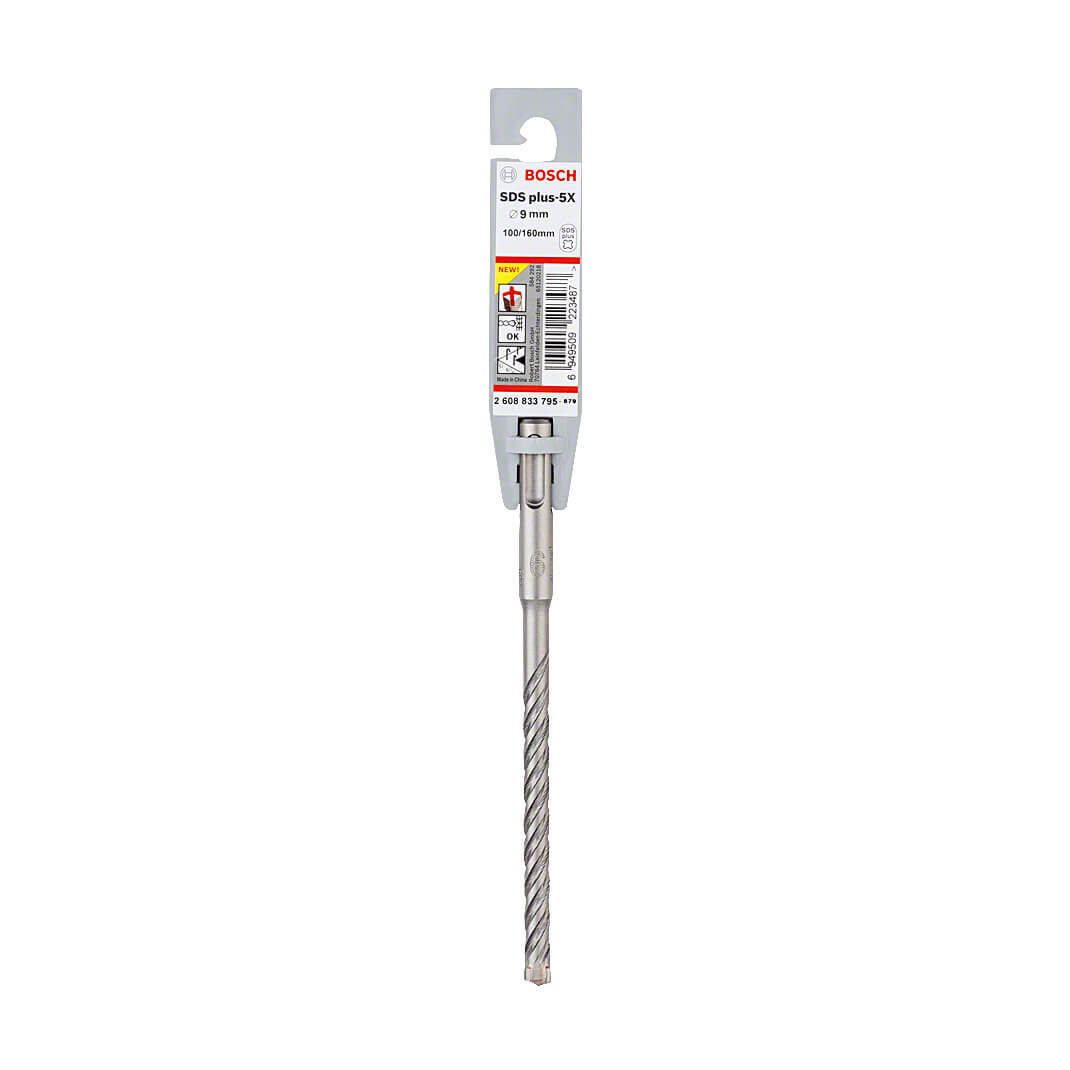 Bosch 9.00 x 100 x 160 mm SDS Plus-5X Hammer Drill Bits, 2 608 833 795 — view 2