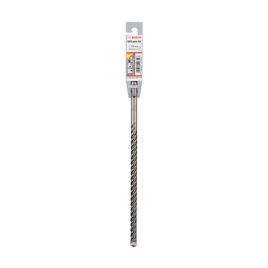 Bosch 11 x 200 x 260 mm SDS Plus-5X Hammer Drill Bits, 2 608 833 806 — view 2
