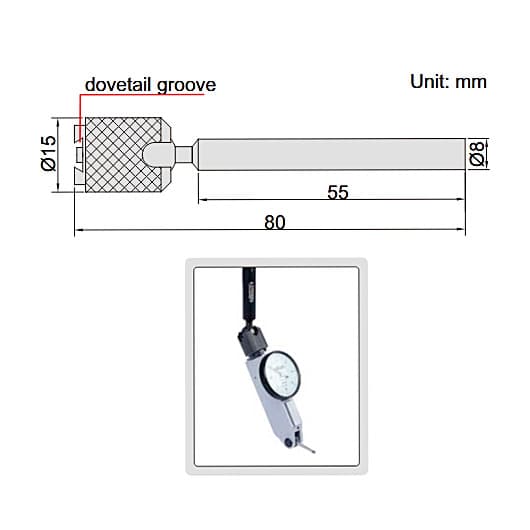Insize Dial Test Indicator Universal Holder, 6297-1 — view 2