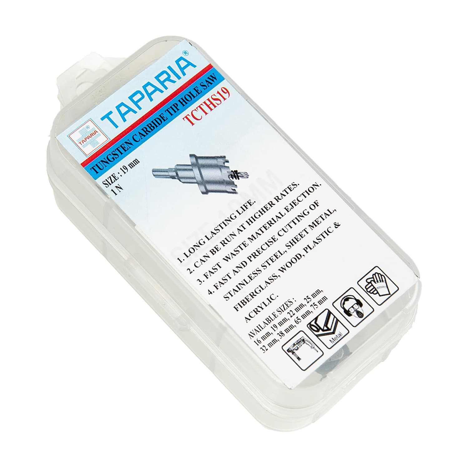 Taparia 19 mm Tungsten Carbide Tip Holesaw, TCTHS19 — view 5