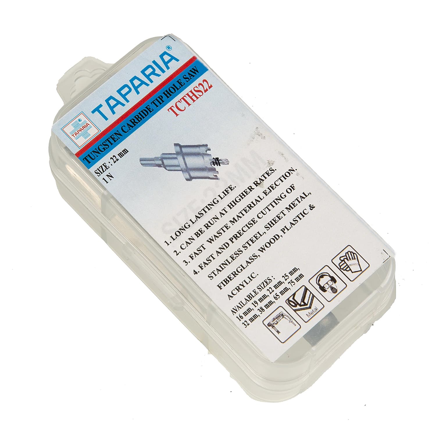 Taparia 22 mm Tungsten Carbide Tip Holesaw, TCTHS22 — view 5