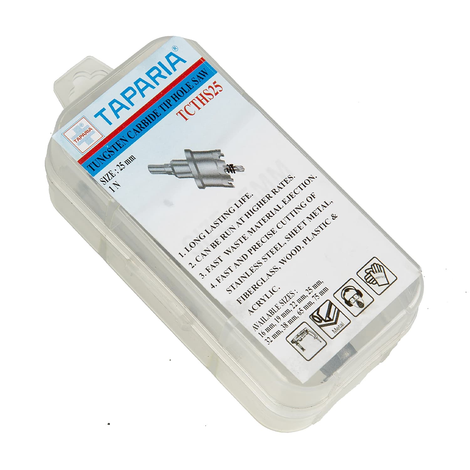 Taparia 25 mm Tungsten Carbide Tip Holesaw, TCTHS25 — view 5