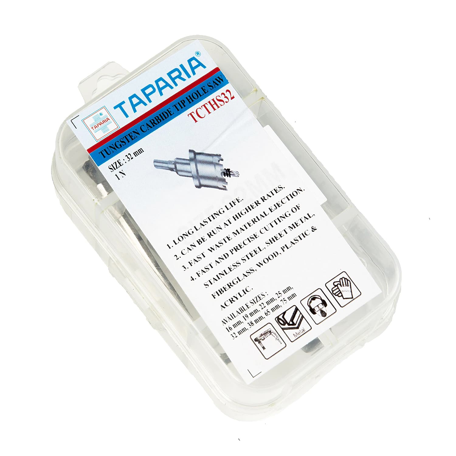Taparia 32 mm Tungsten Carbide Tip Holesaw, TCTHS32 — view 5