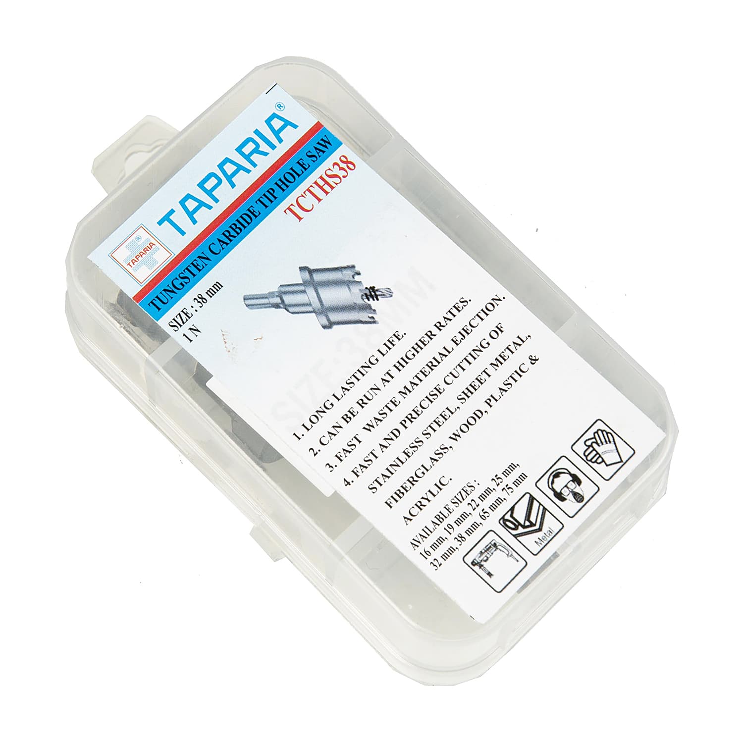 Taparia 38 mm Tungsten Carbide Tip Holesaw, TCTHS38 — view 5