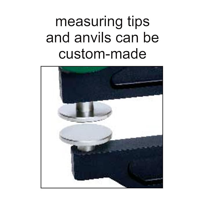 Insize 0 - 10 mm / 0 - 0.4 inch Digital Thickness Gauge, 2872-10 — view 3