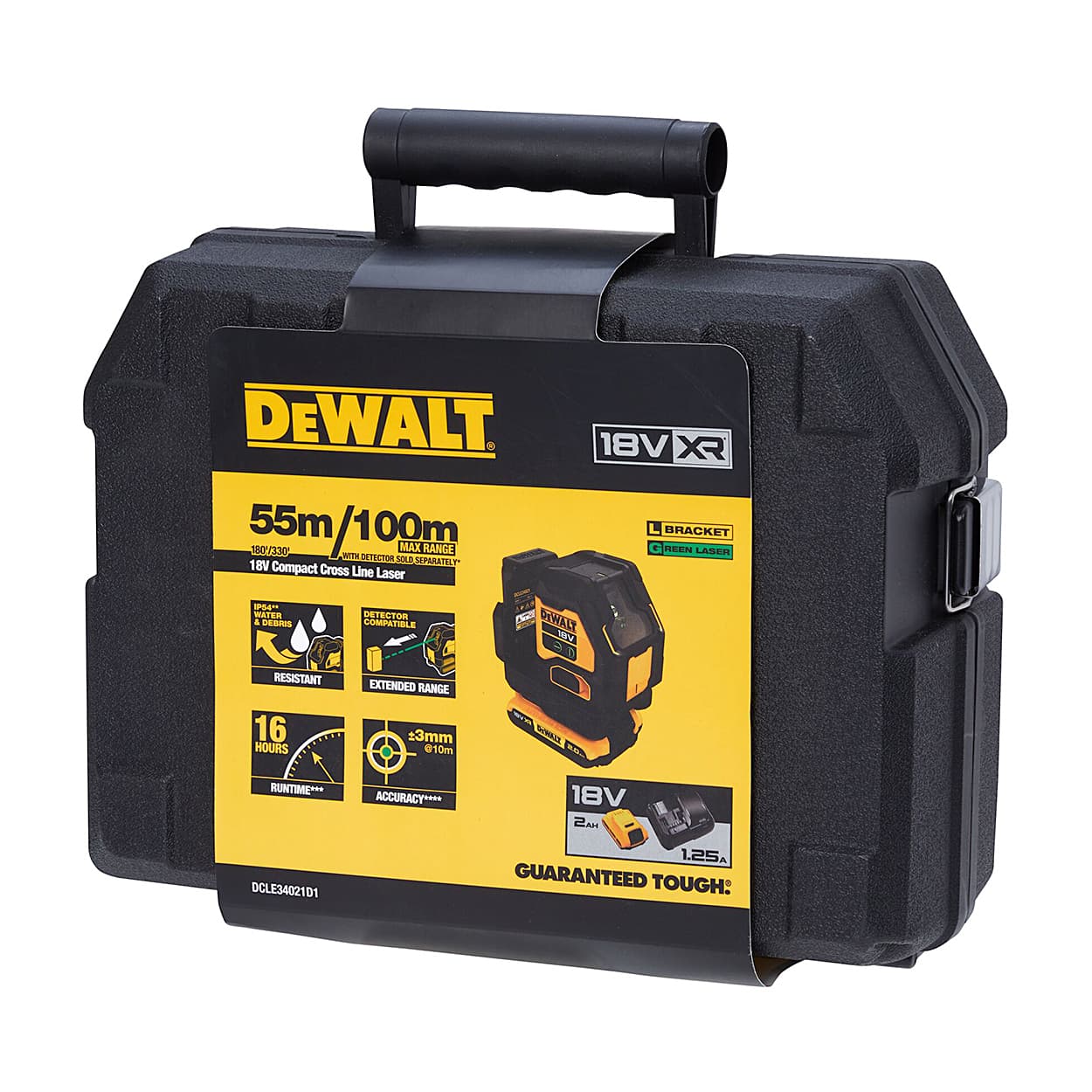Dewalt 18V Compact Cross Line Laser (Green), DCLE34021D1-QW — view 4