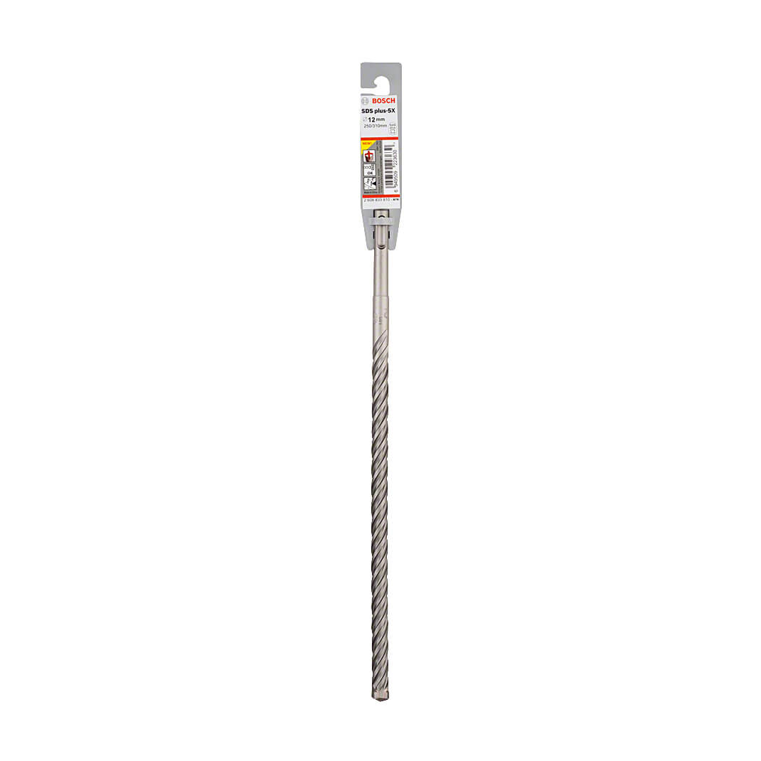 Bosch 12 x 250 x 310 mm SDS Plus-5X Hammer Drill Bits, 2 608 833 810