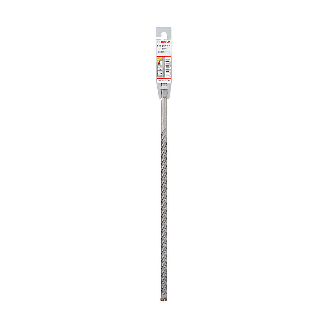 Bosch 12 x 300 x 360 mm SDS Plus-5X Hammer Drill Bits, 2 608 833 811