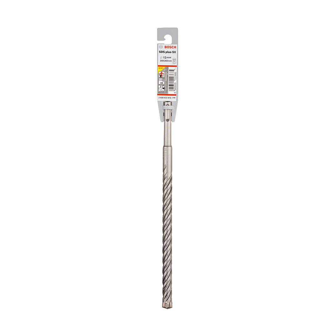 Bosch 13 x 200 x 260 mm SDS Plus-5X Hammer Drill Bits, 2 608 833 815 — view 2