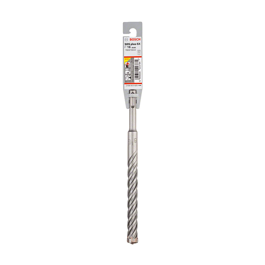 Bosch 16 x 150 x 210 mm SDS Plus-5X Hammer Drill Bits, 2 608 833 825 — view 2