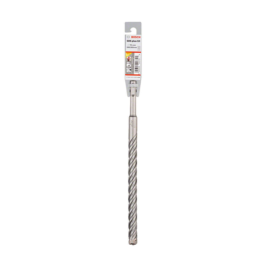 Bosch 16 x 200 x 260 mm SDS Plus-5X Hammer Drill Bits, 2 608 833 826 — view 2