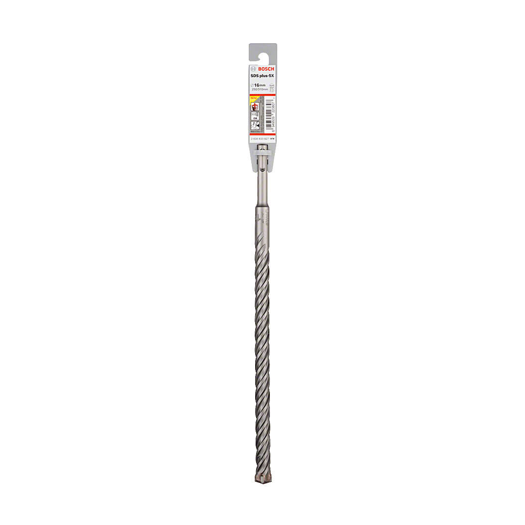 Bosch 16 x 250 x 310 mm SDS Plus-5X Hammer Drill Bits, 2 608 833 827