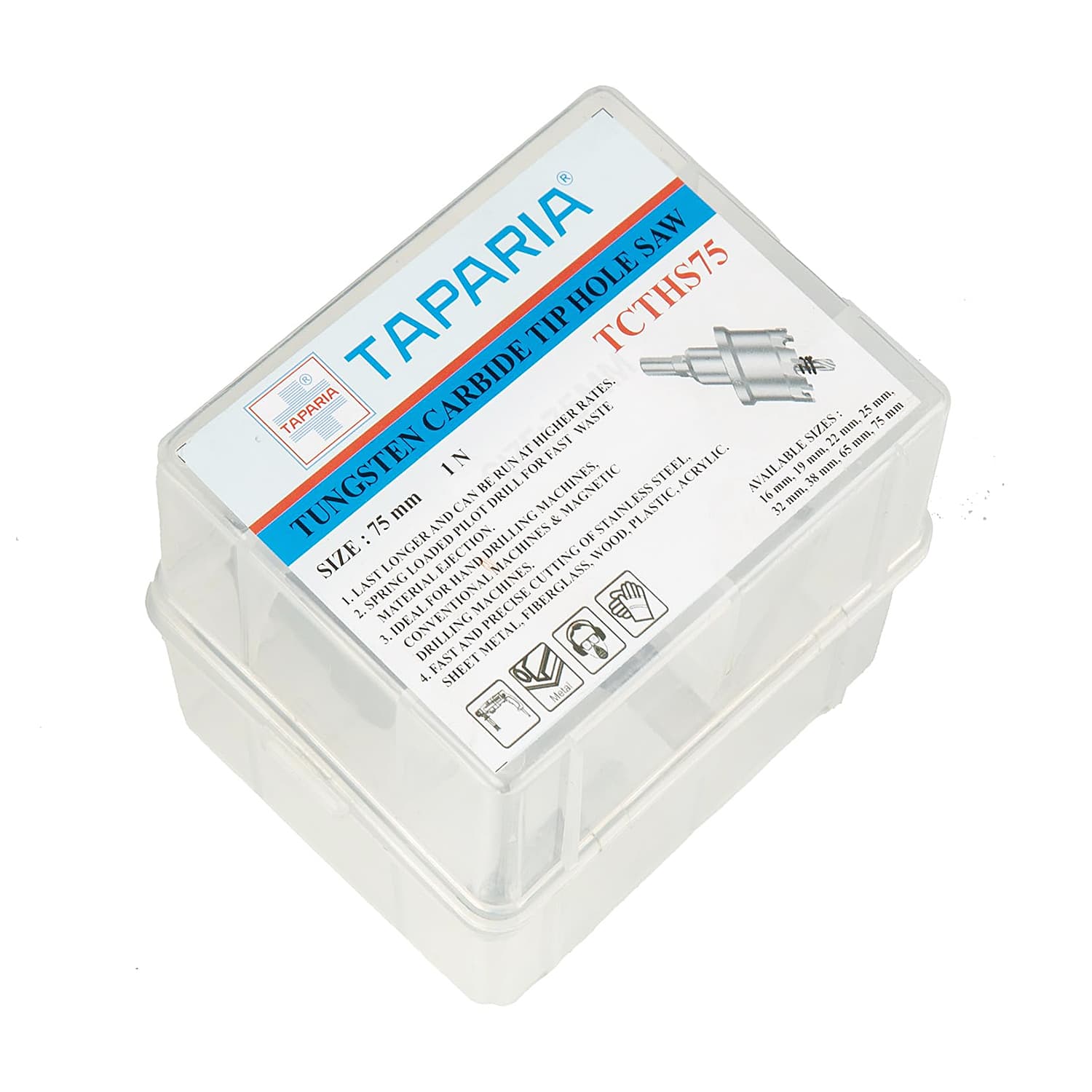 Taparia 75 mm Tungsten Carbide Tip Holesaw, TCTHS75 — view 5