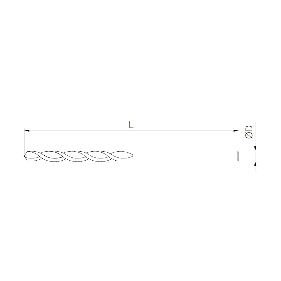 Taparia 7/16 inch Dia. HSS Parallel Shank Twist Drill Jobber Series (Pack of 5 Pcs), JD716