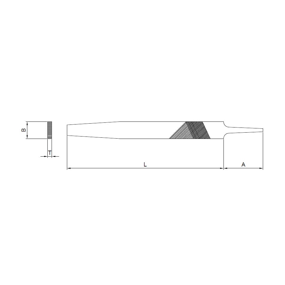 Taparia 100 mm / 4 inch Flat Machinist File (Smooth), FL 1003