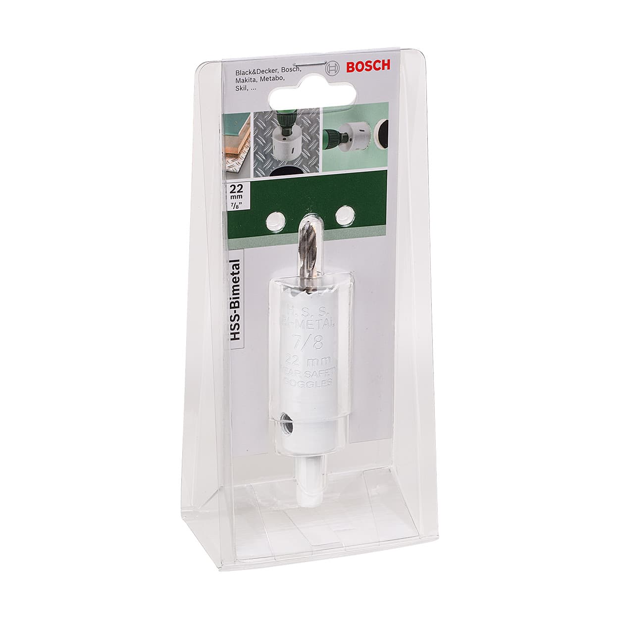 Bosch 22 mm HSS Bi-Metal Holesaw with Adaptor, 2 609 255 602 — view 2