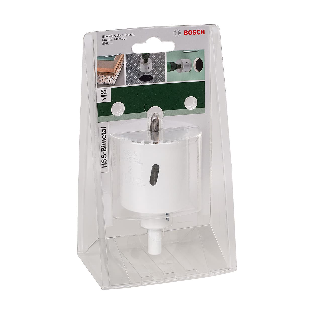 Bosch 51 mm HSS Bi-Metal Holesaw with Adaptor, 2 609 255 609